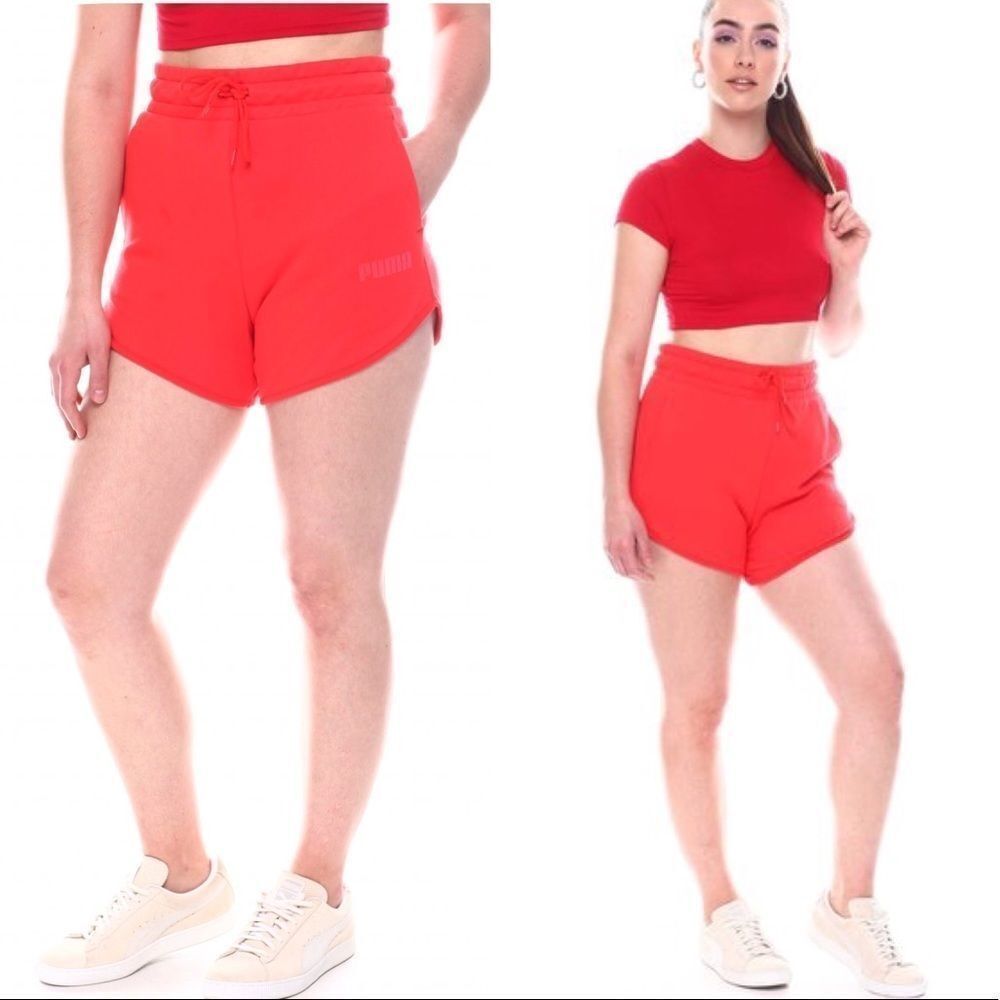 Puma Athletic/Athleisure High-Waist Women’s Shorts L - Picture 11 of 13